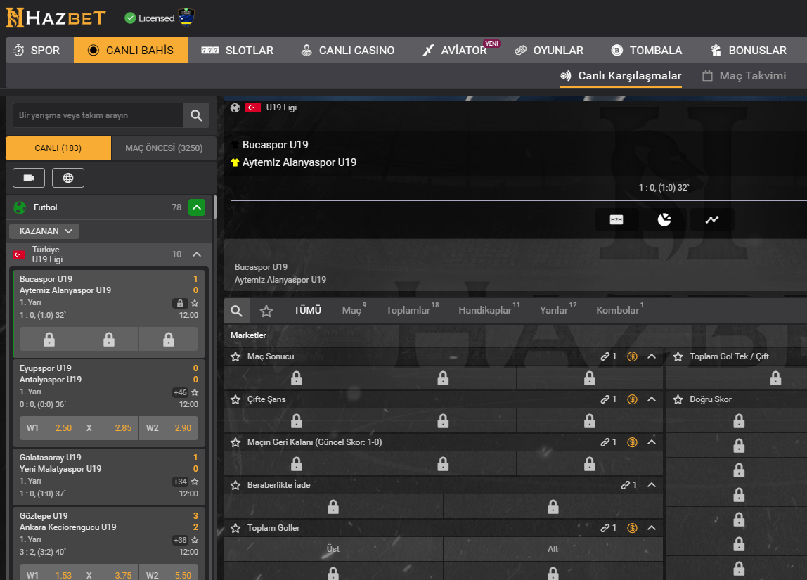 hazbet güncel giriş